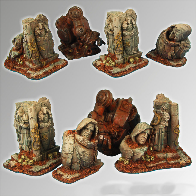 Templar Ruins Terrain Set (4 pieces) by Scibor Monsterous Miniatures