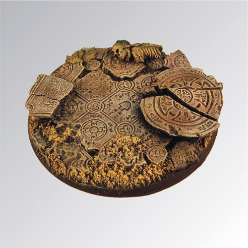 Ruins 60 mm round scenic base by Scibor Monsterous Miniatures