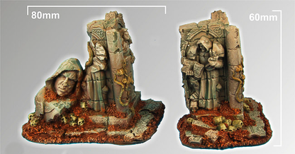 Templar Ruins Terrain Set (4 pieces) by Scibor Monsterous Miniatures