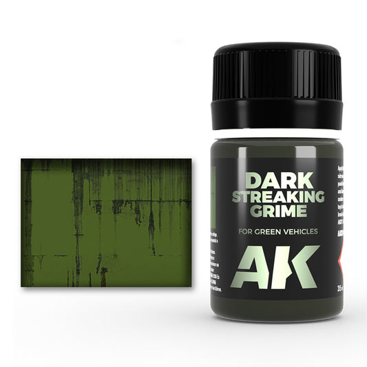 Streaking Grime For Dark Vehicles - Enamel Effect by AK-Interactive