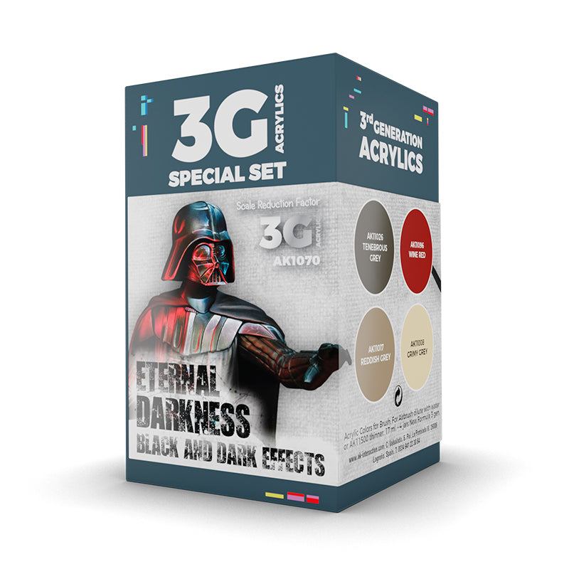 Box of 3G Special Set Acrylics with Darth Vader design on a white background