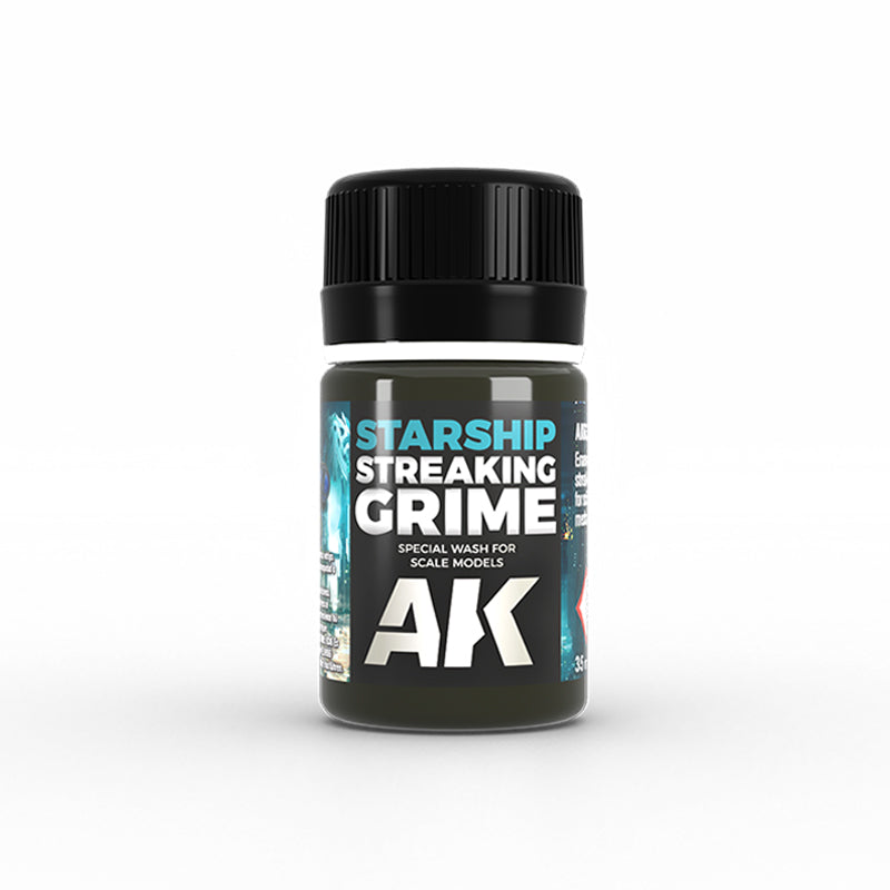 Bottle of Starship Streaking Grime AK on a white background