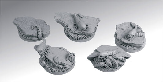 40mm round scenic bases (set of 2) Aliens by Scibor Monsterous Miniatures