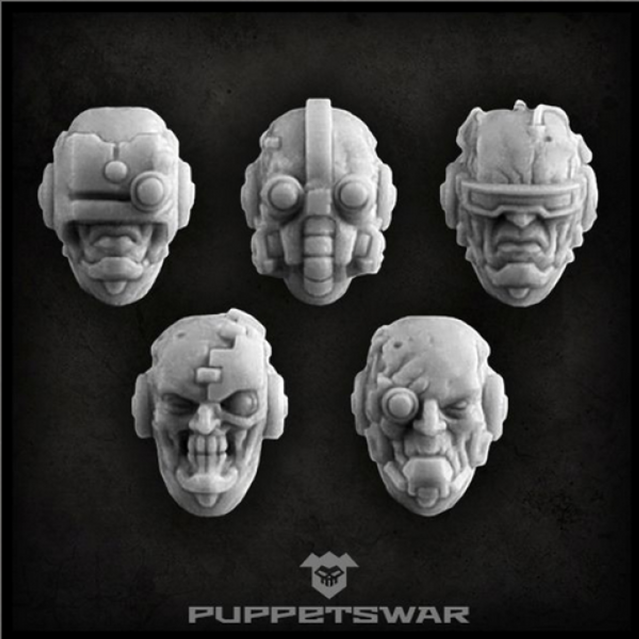 Cyborg Heads (5u) by Puppetswar