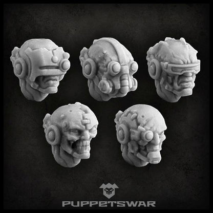 Cyborg Heads by Puppetswar