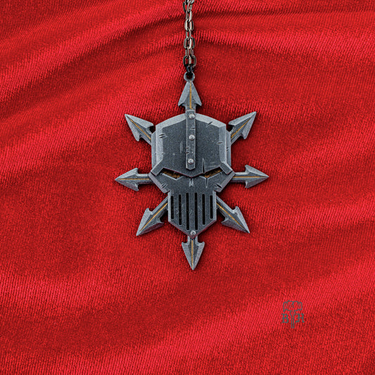 Metal Chaos Warriors Steel Pendant