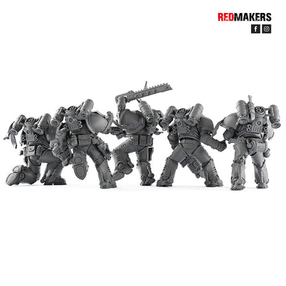 Space Knights Squad With Boltgun by Wargame Exclusive