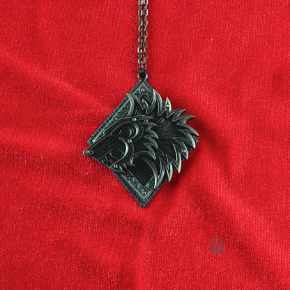 Wolf Steel Pendant