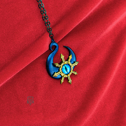 Eye O The Architect Steel Pendant - Dark Blue