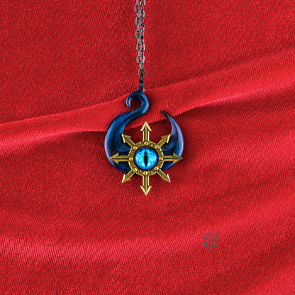 Eye O The Architect Steel Pendant - Dark Blue