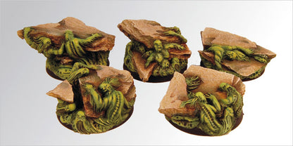 Demonic 40mm round scenic bases (set of 2) by Scibor Monsterous Miniatures