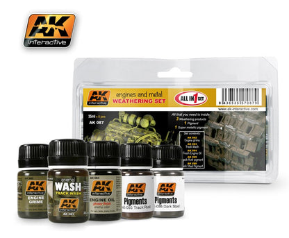 Engines And Metal Weathering Set by AK-Interactive