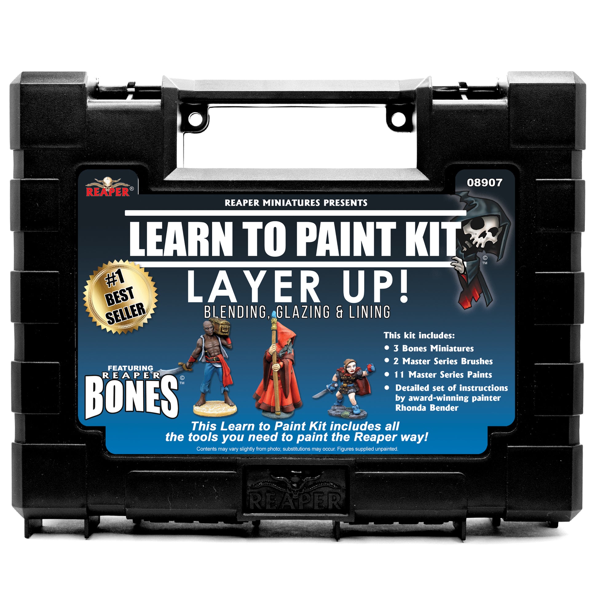 08907 Learn To Paint Kit: Layer Up! Reaper Miniatures (08907)
