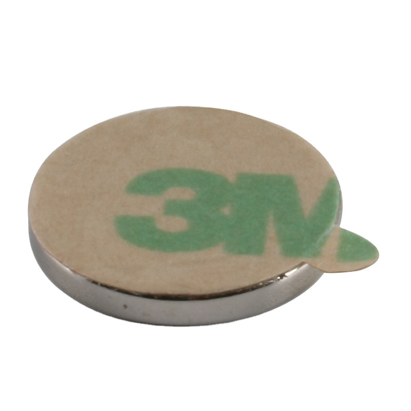 N52 Disc Magnets with 3M adhesive backing - 3/8" x 1/32" (10mmx1mm)