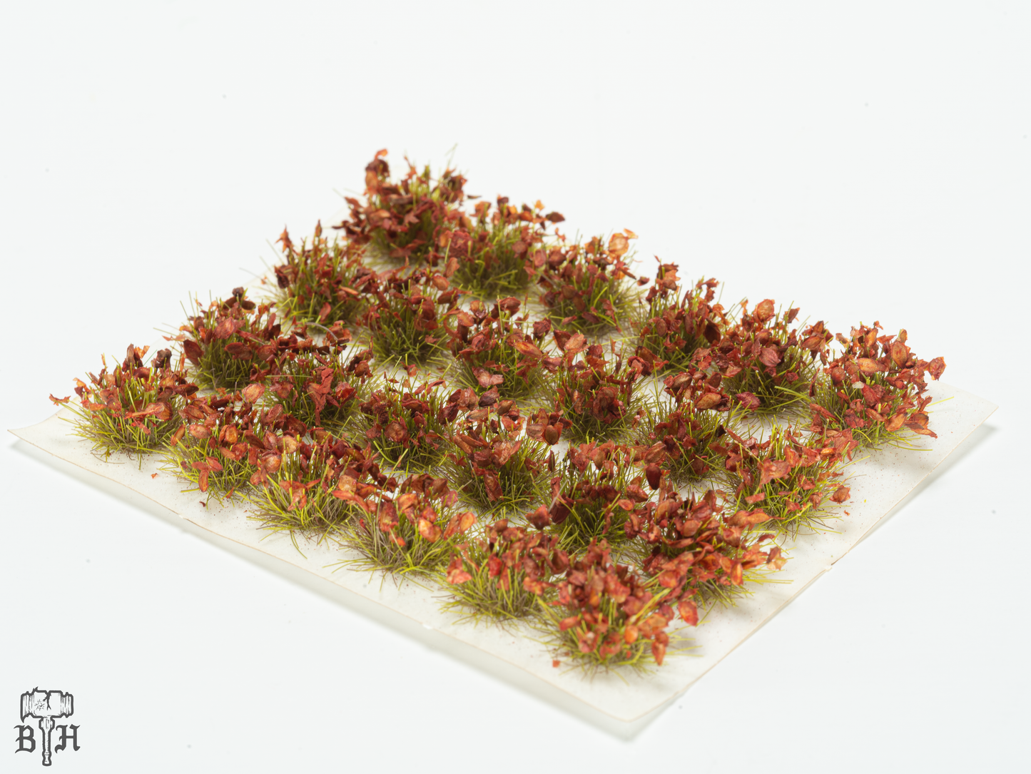 Basing Terrain Autumn Red Frock Grass Tufts - Set of 24